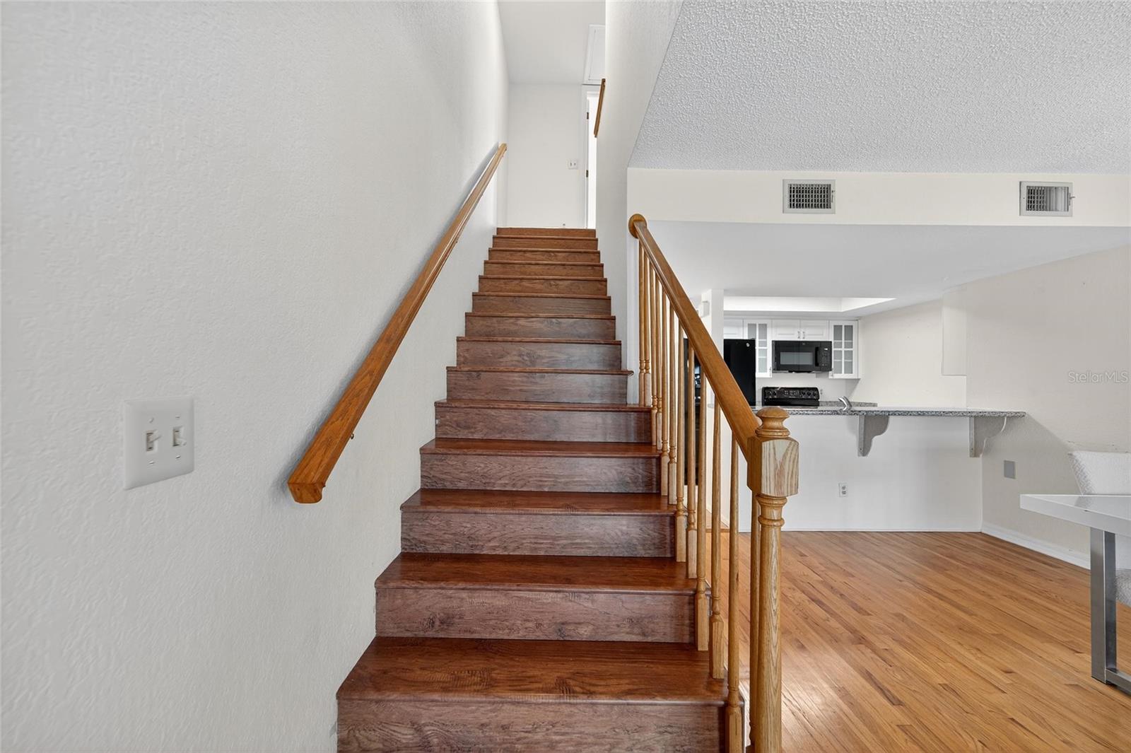 Main level stairs to 3rd floor