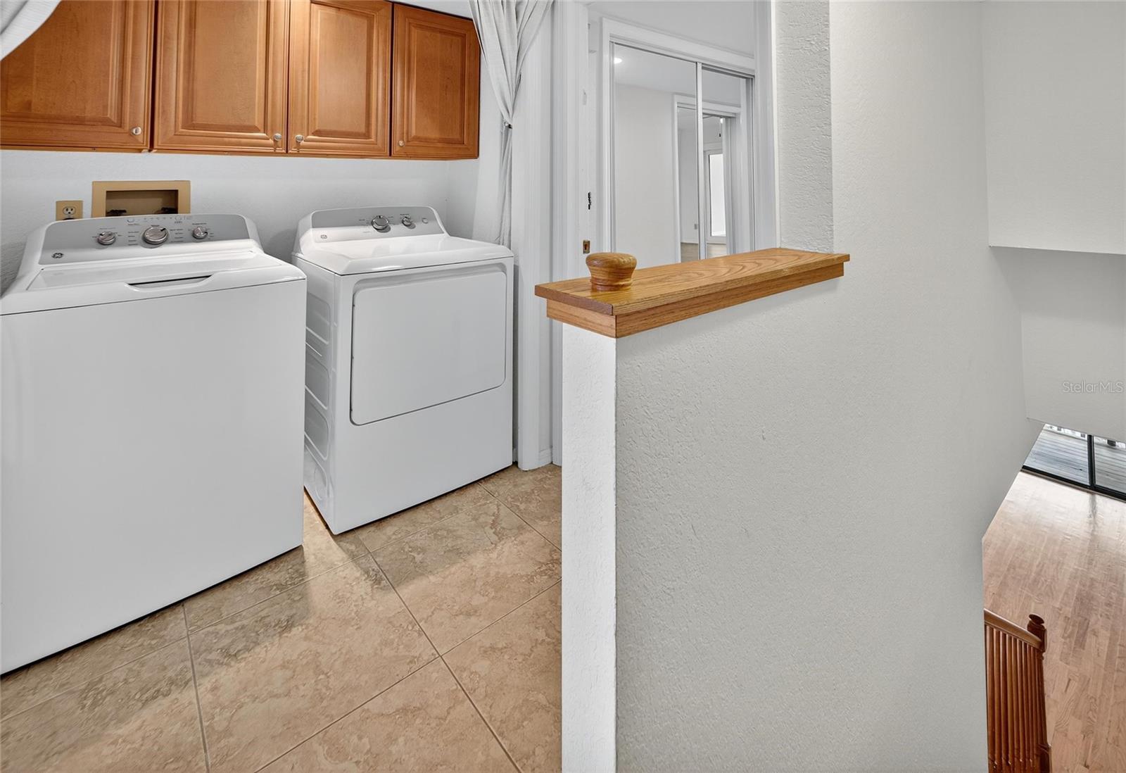 Upstairs laundry room