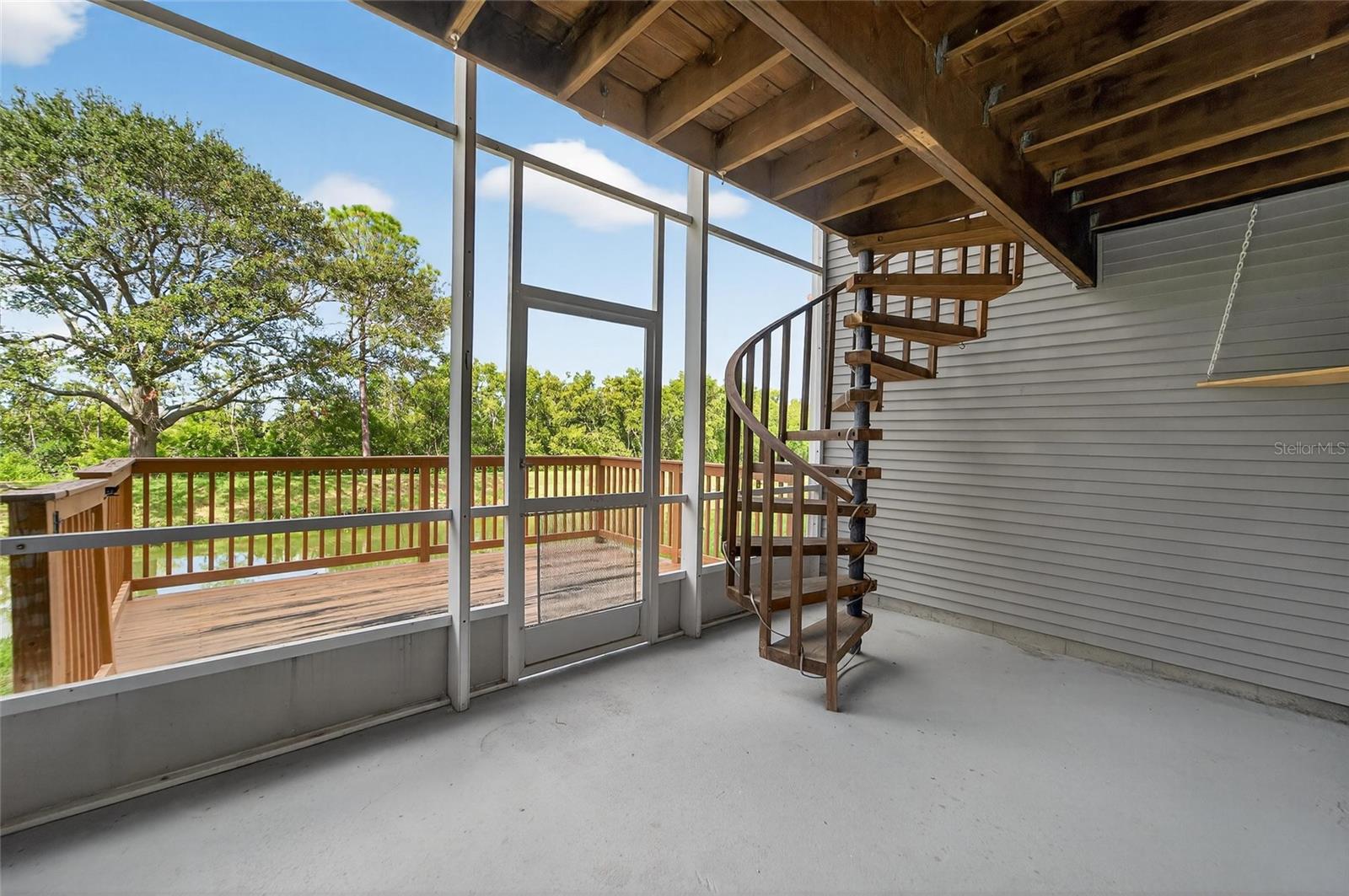 Ground level patio