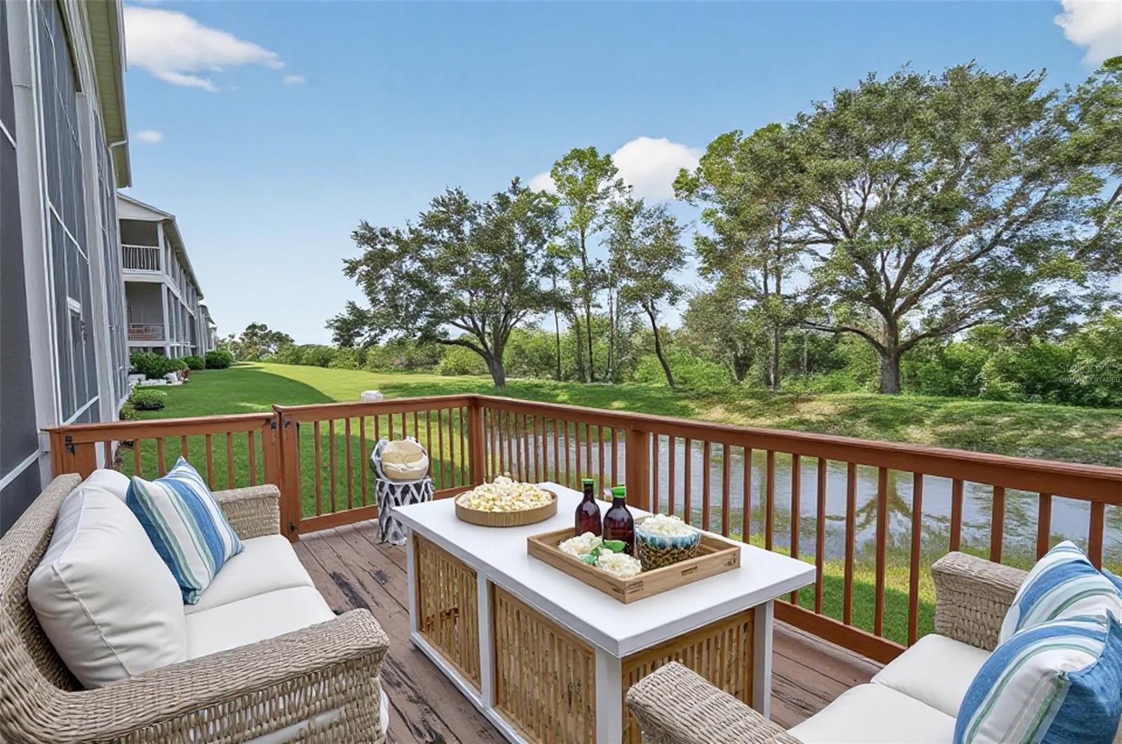 Outside deck