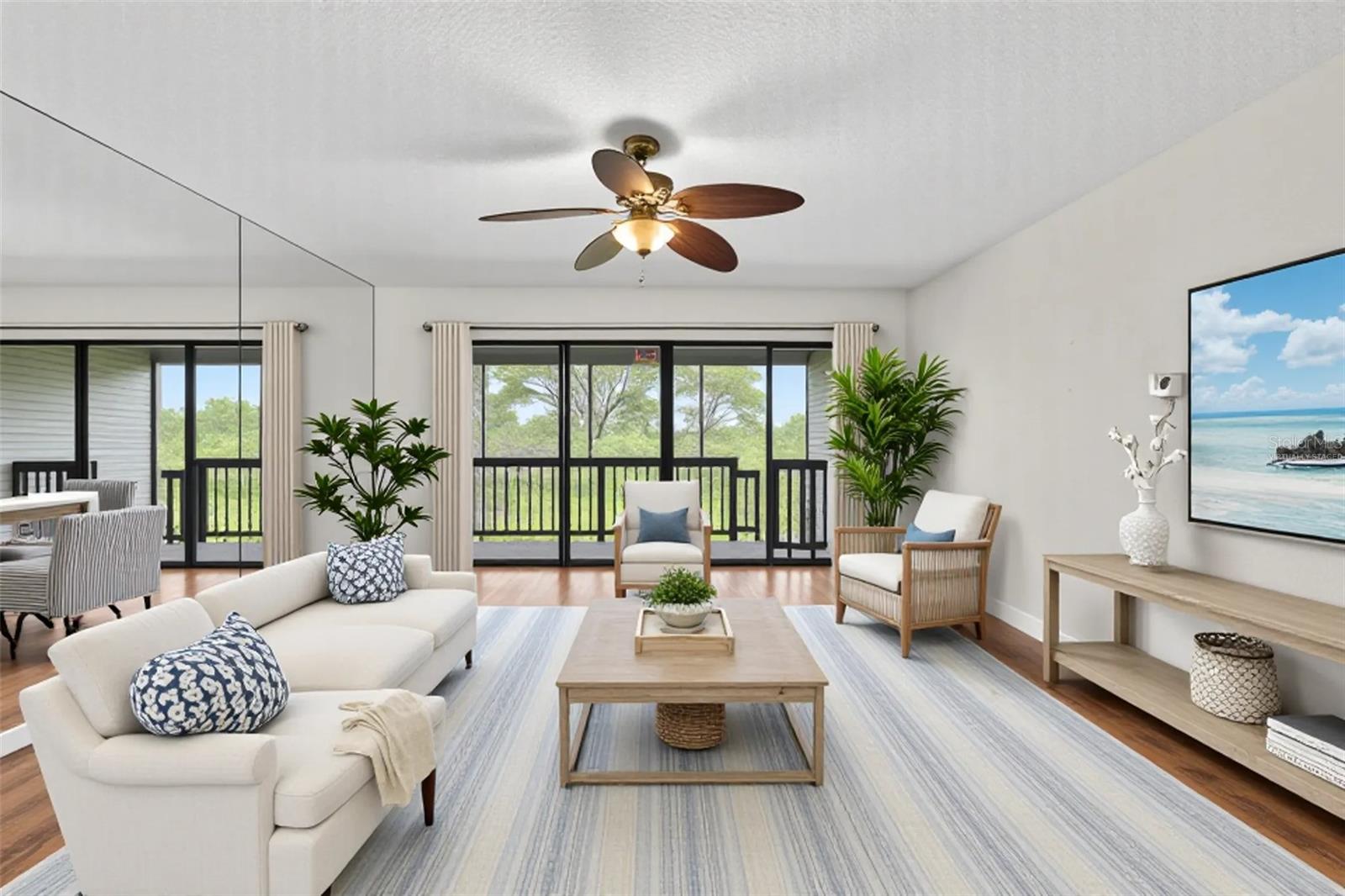 **Virtually staged** Main floor living room