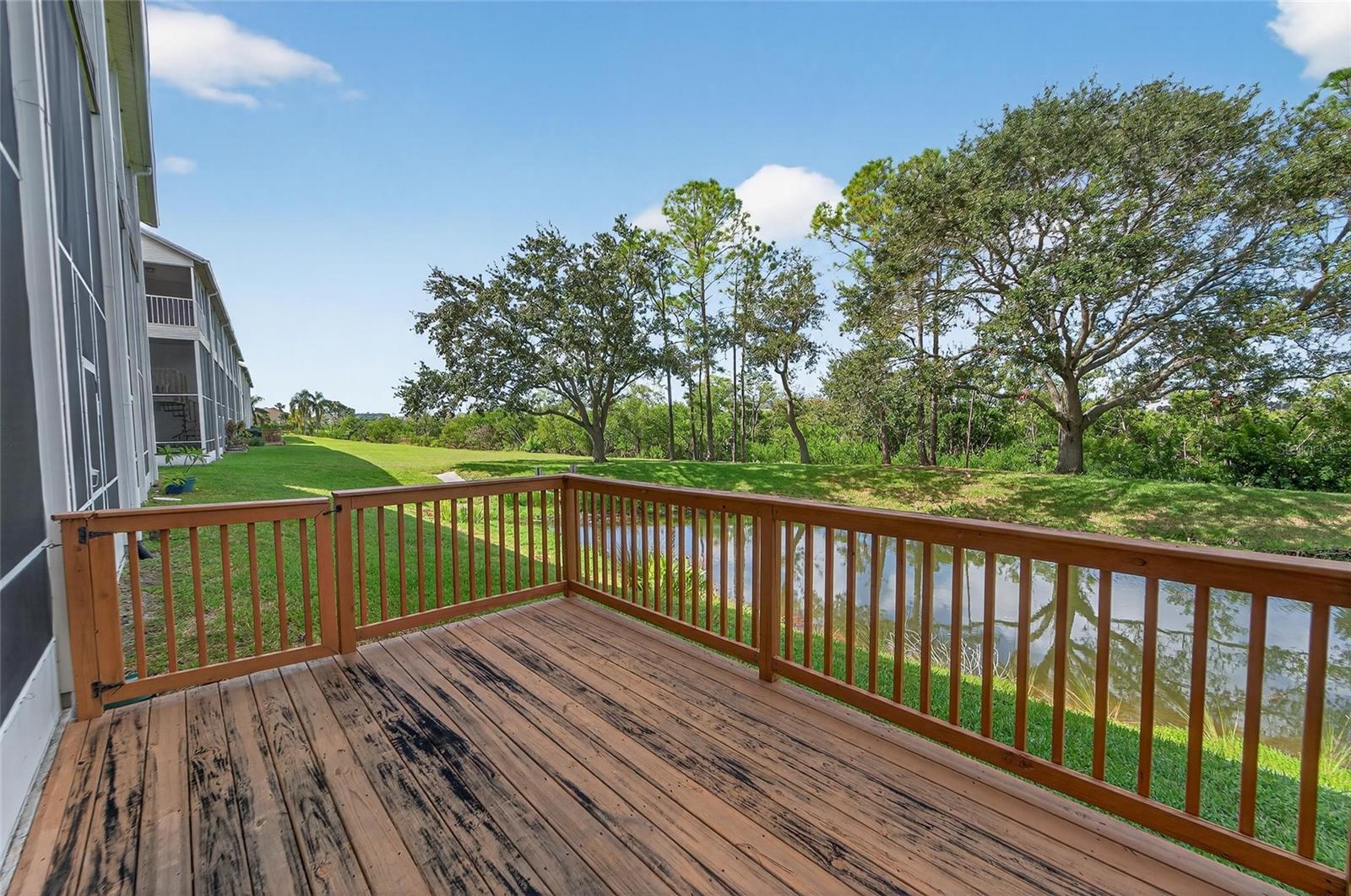 Outside deck