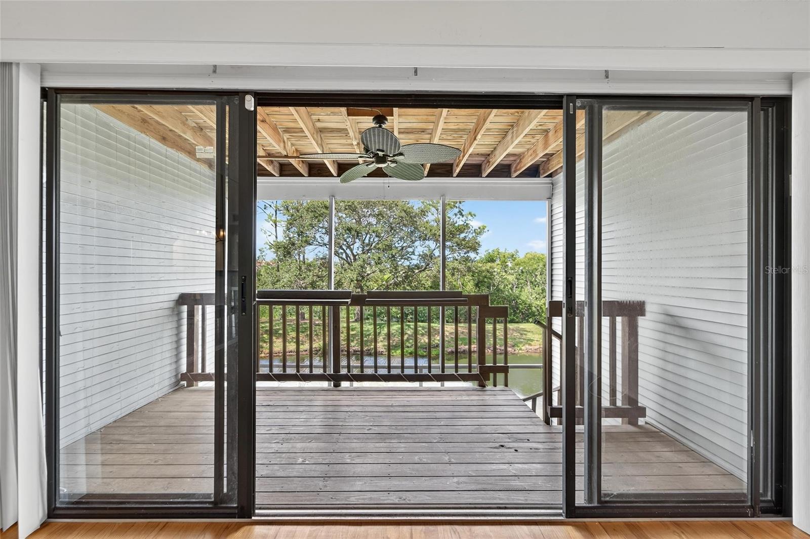 Sliders open to the spacious balcony.