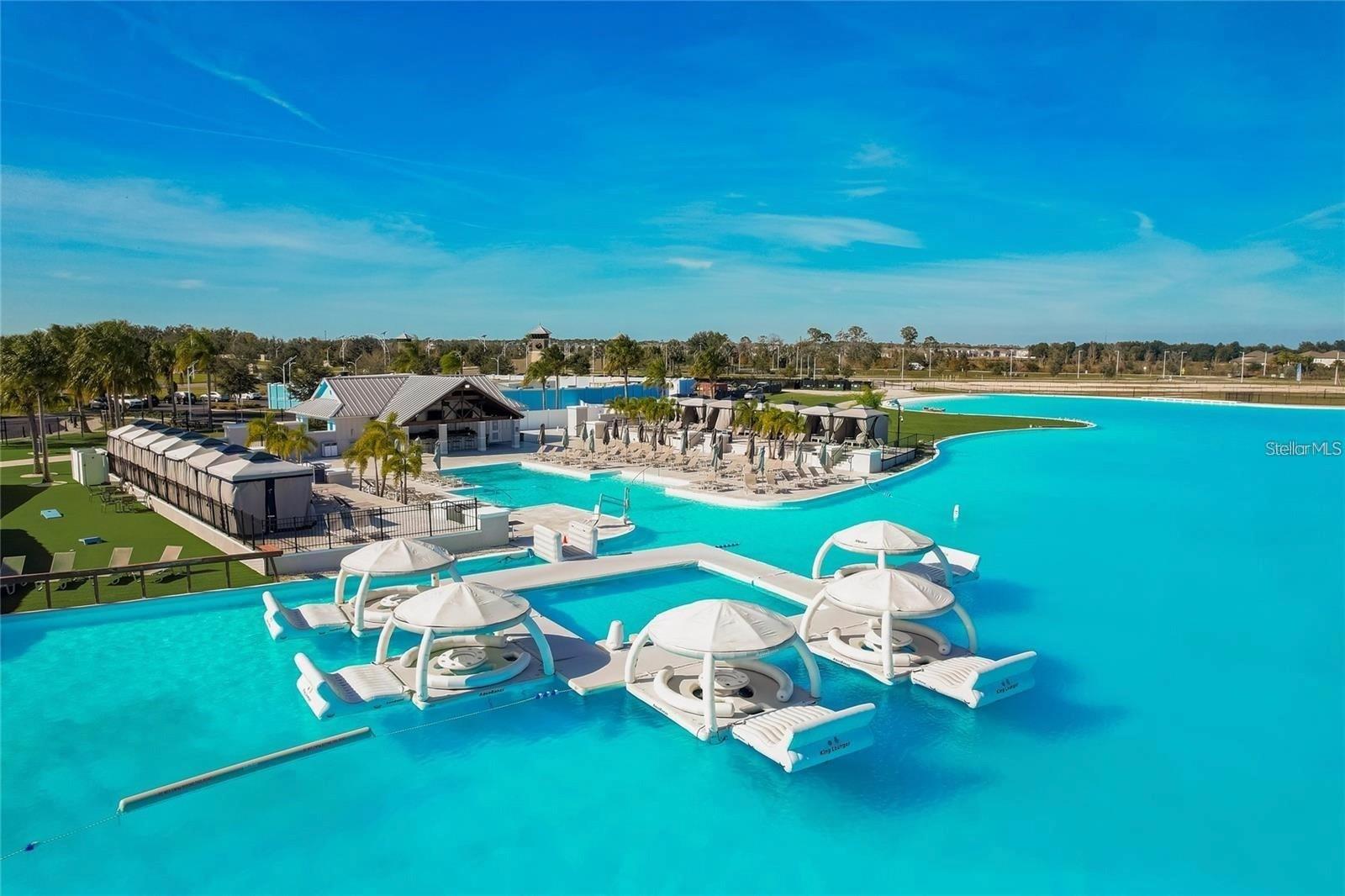 Resort style sandy lagoon beaches