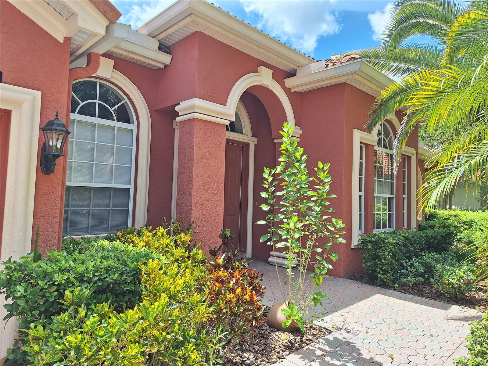 Lovely Brick Paved Driveway, Sidewalk and Back Patio