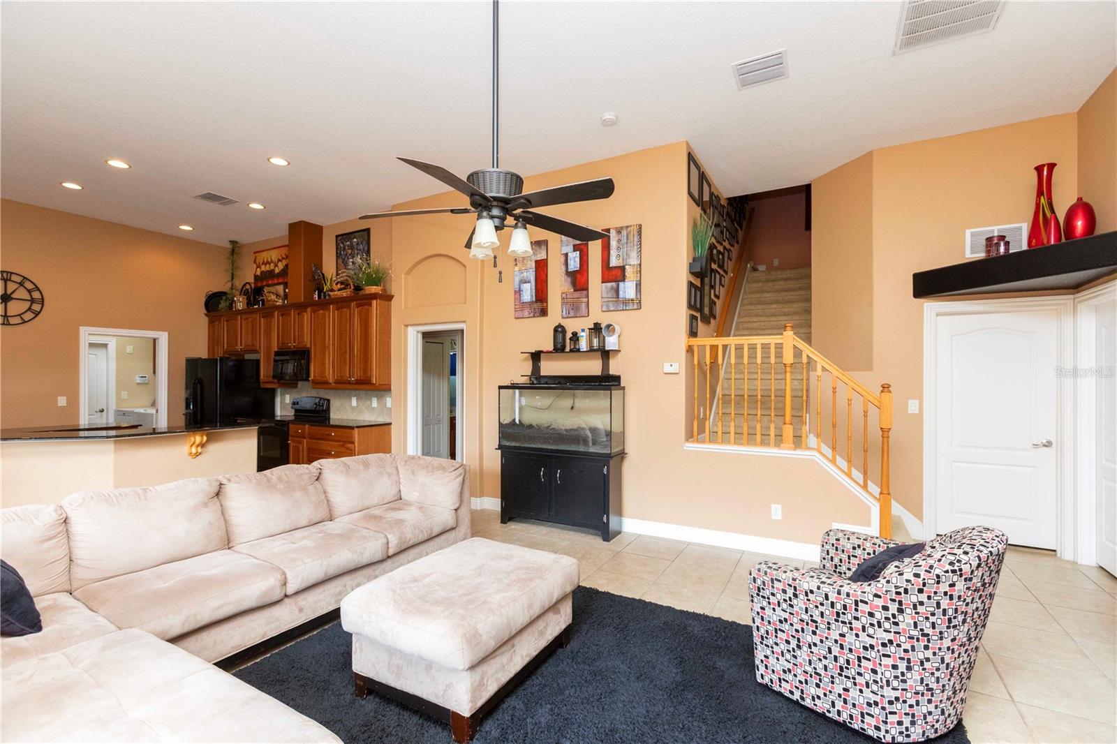 Upstairs is a 24 ft Bonus Room or 5th Bedroom
