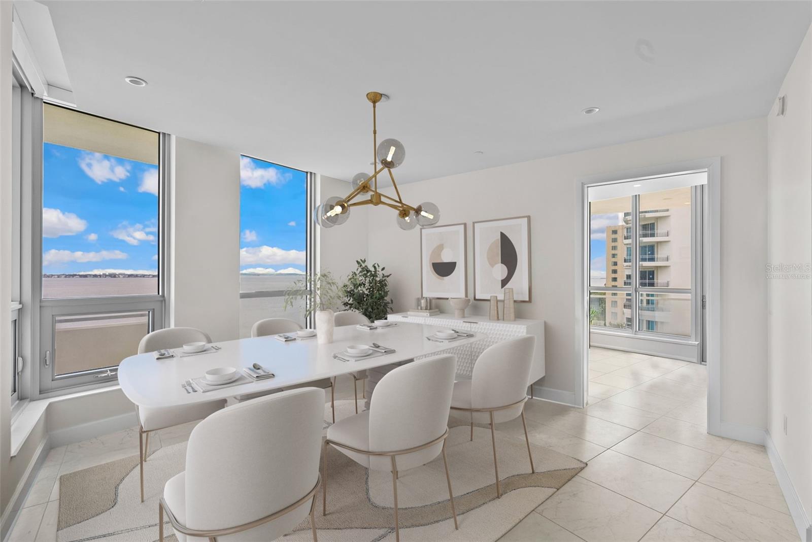 Virtually Staged Dining Room
