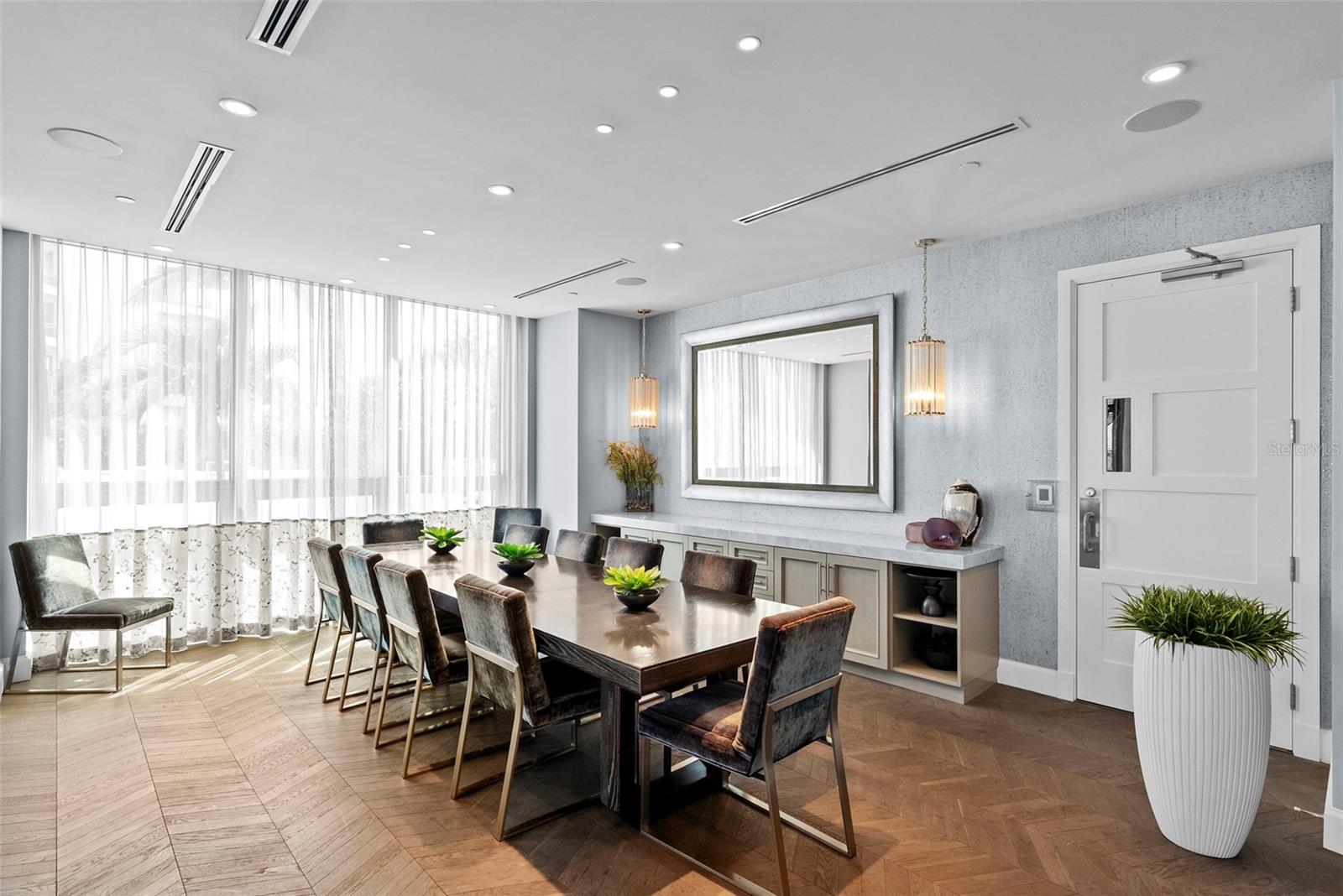 Private Dining Room with catering prep area