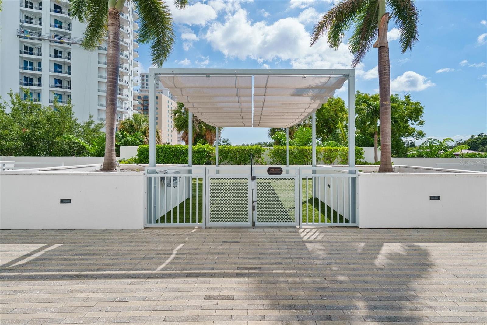 Private Dog Park with shade area