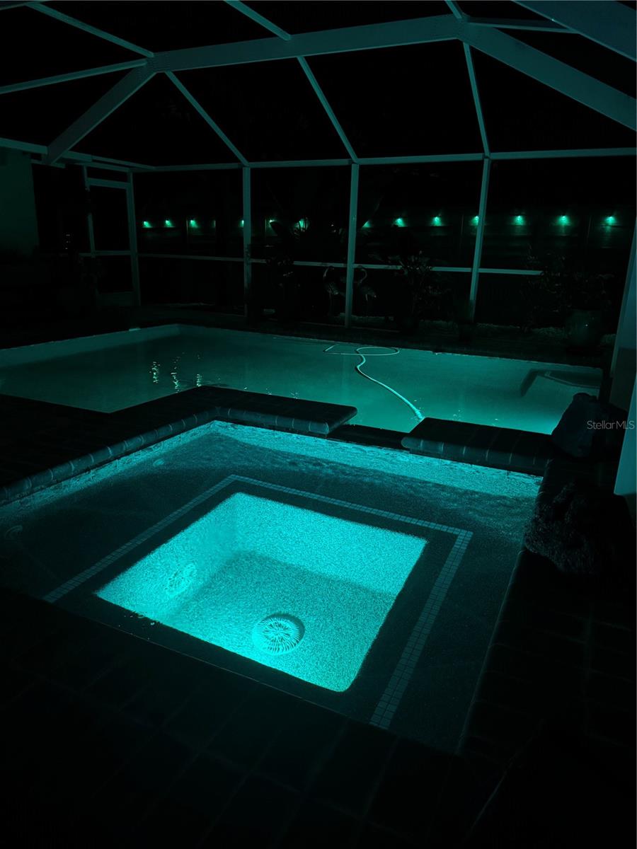 Enjoy your beautiful heated or cooled salt water pool year round - Green lights