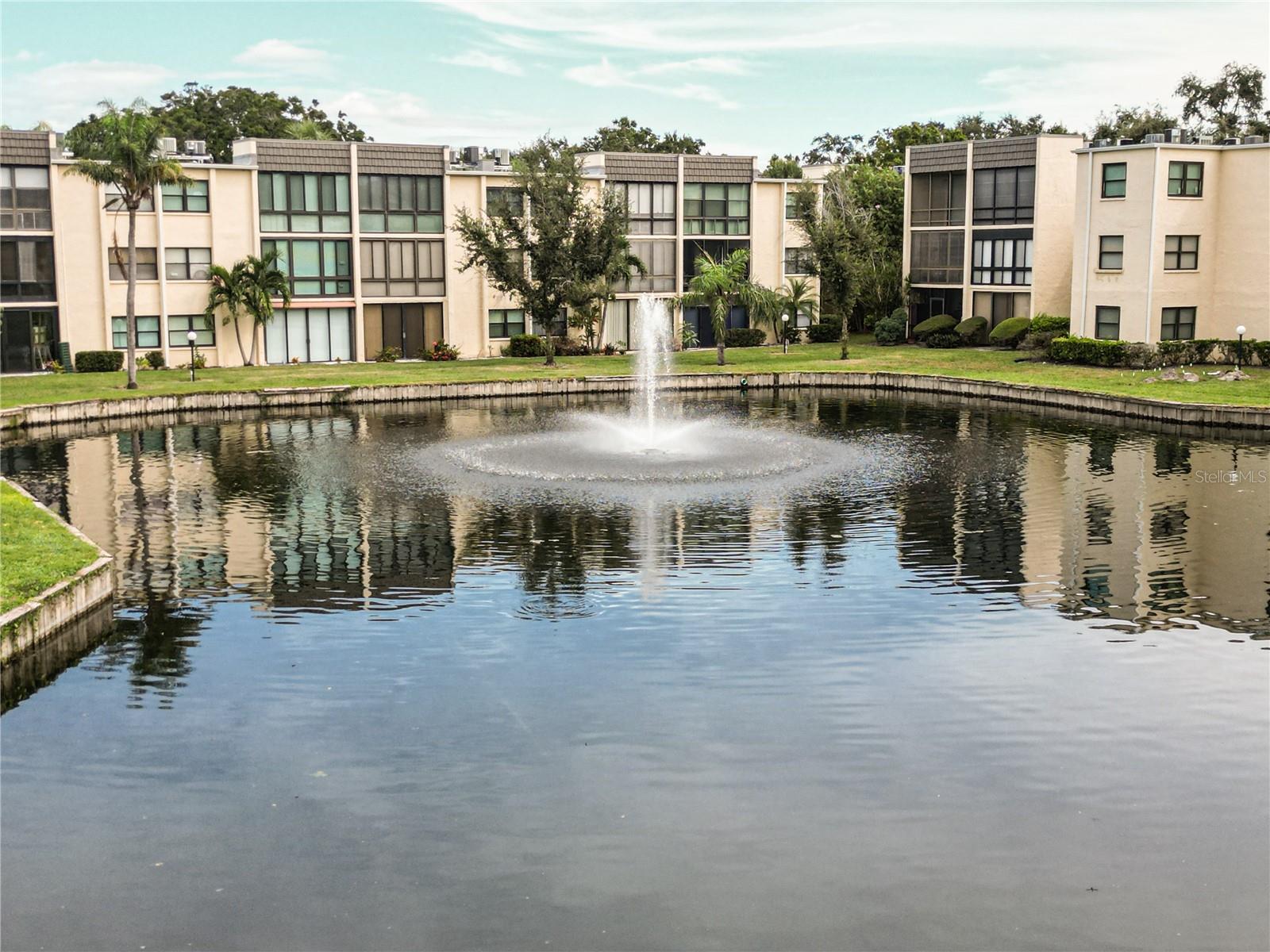West fountain outside your condo