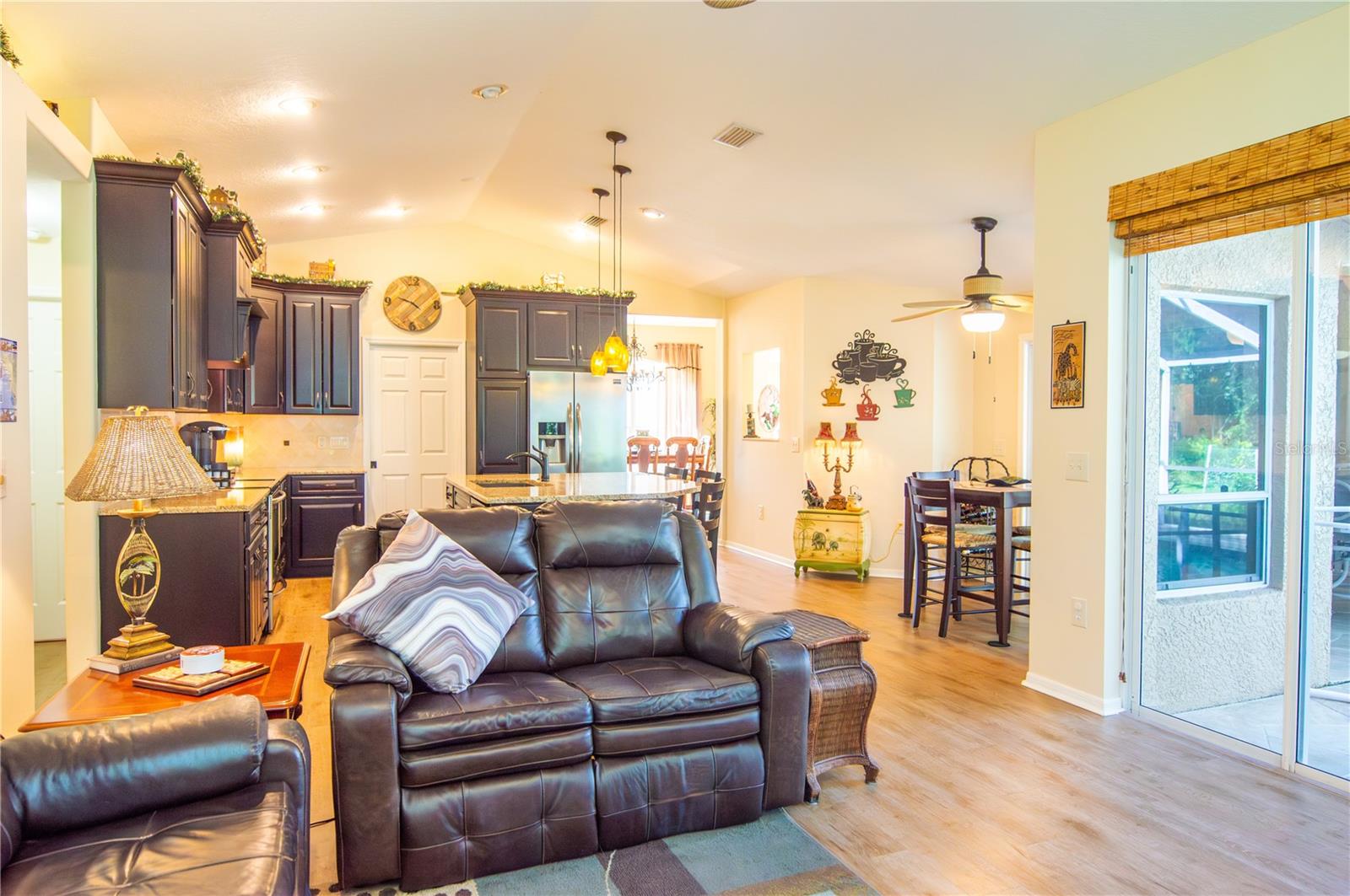 Lots of light flowing throughout this home!