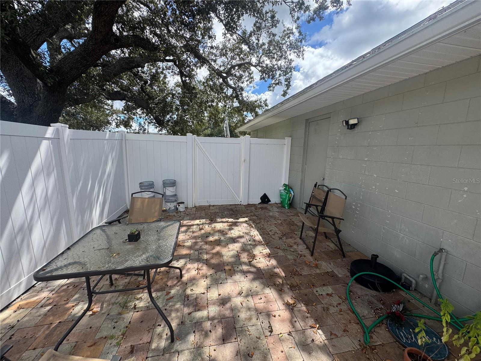 efficiency private patio