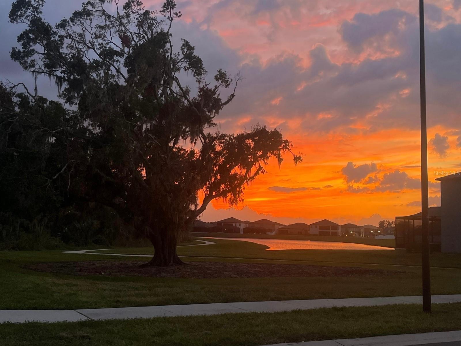 Sunset from Front Door