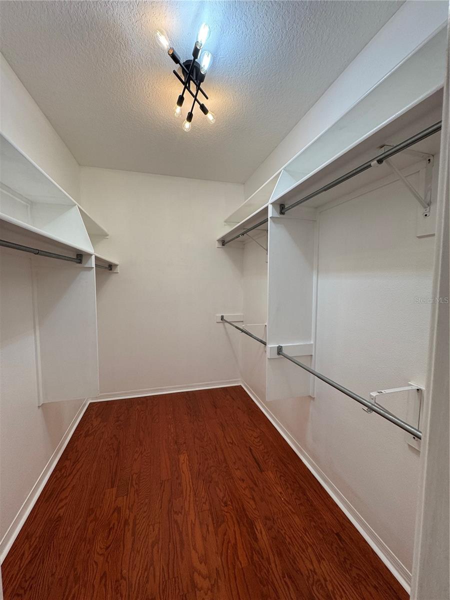 Master walk in closet