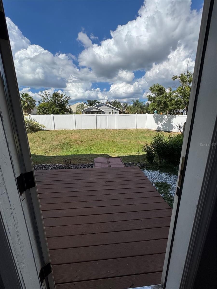 Door from 3rd BD to deck