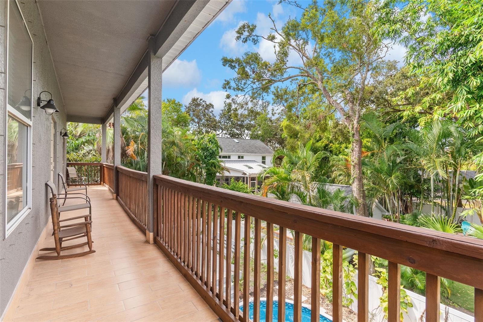 Upstairs Balcony