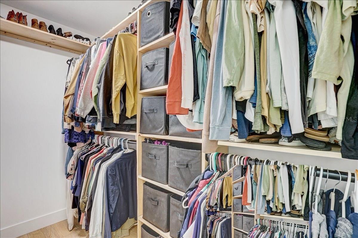 Master custom closet