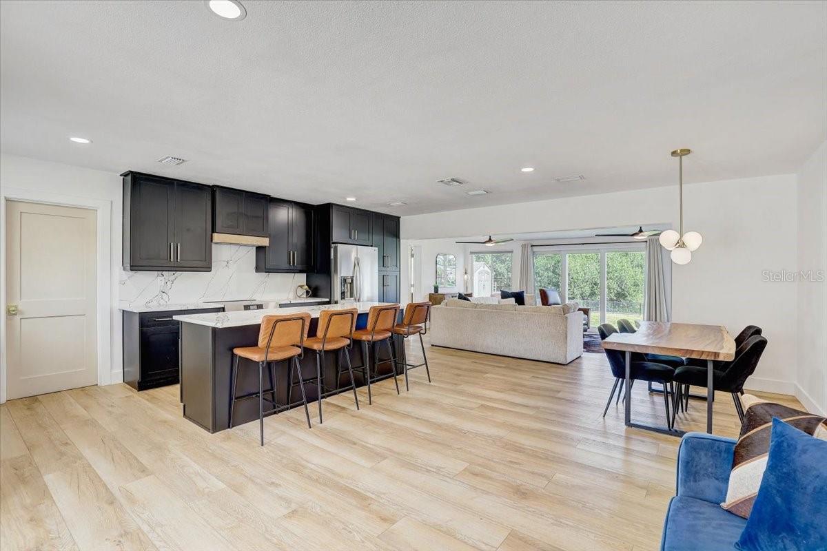 Open floor plan with amazing views