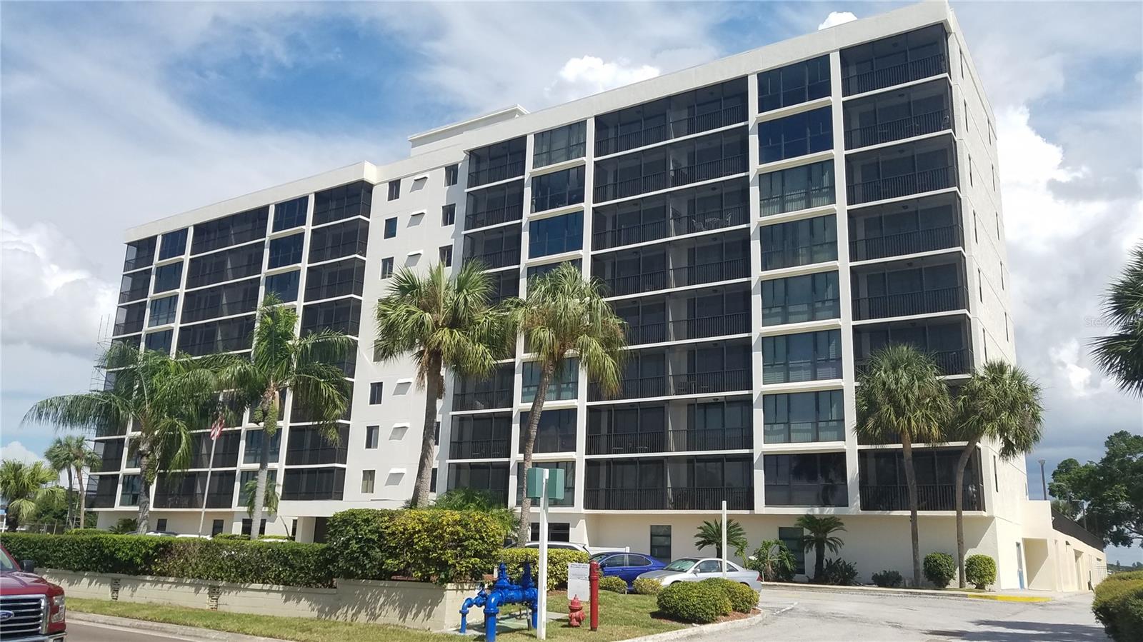 front of building