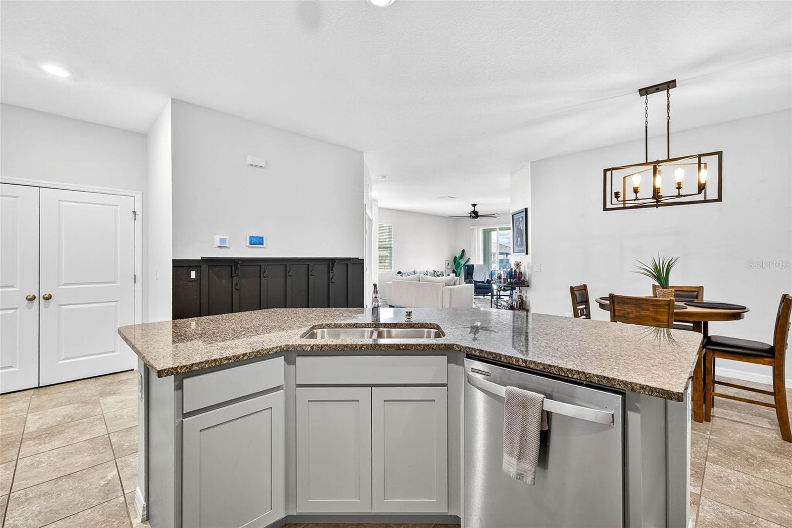 Feel connected to your living spaces while in the kitchen.