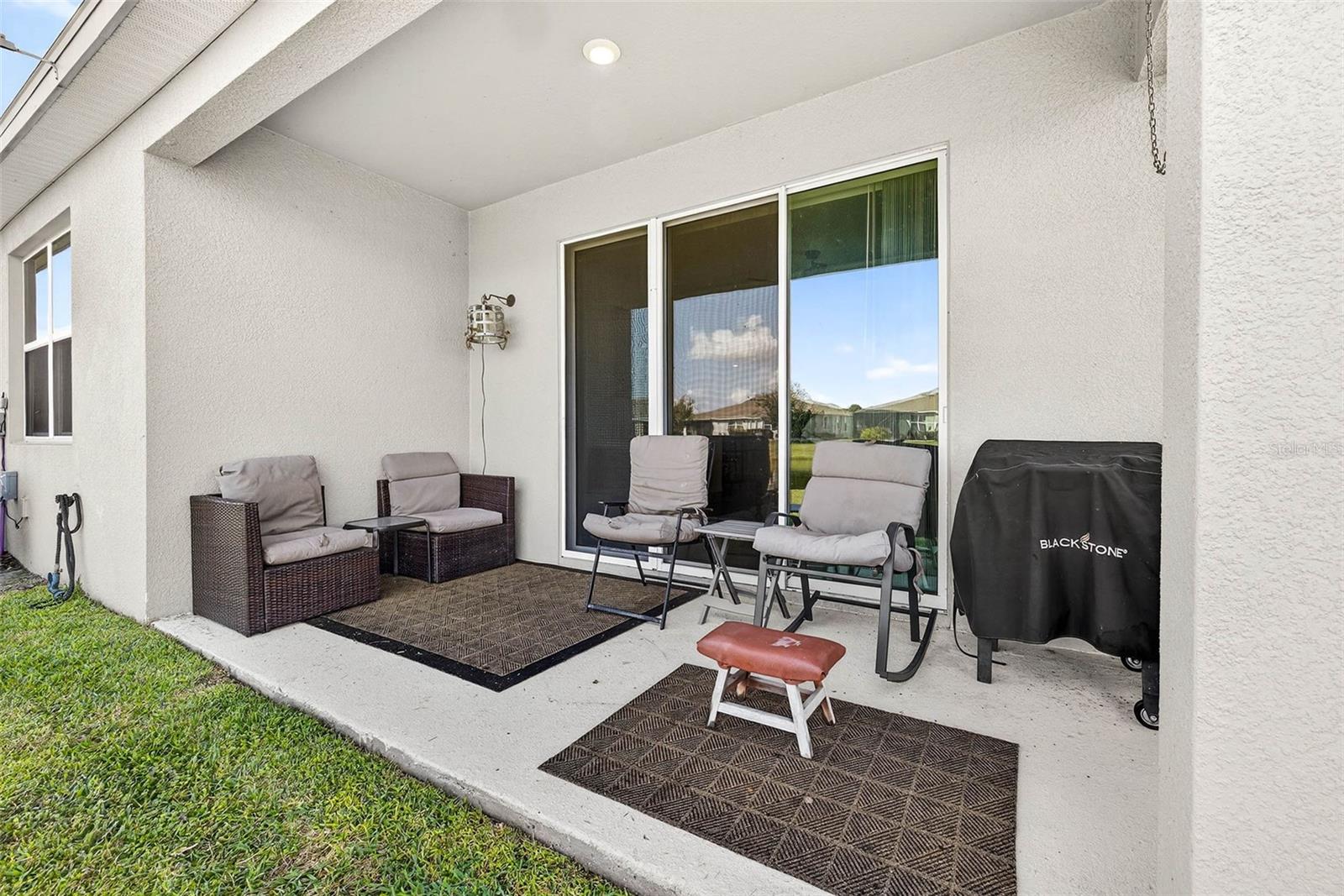 Perfect seating area year round.