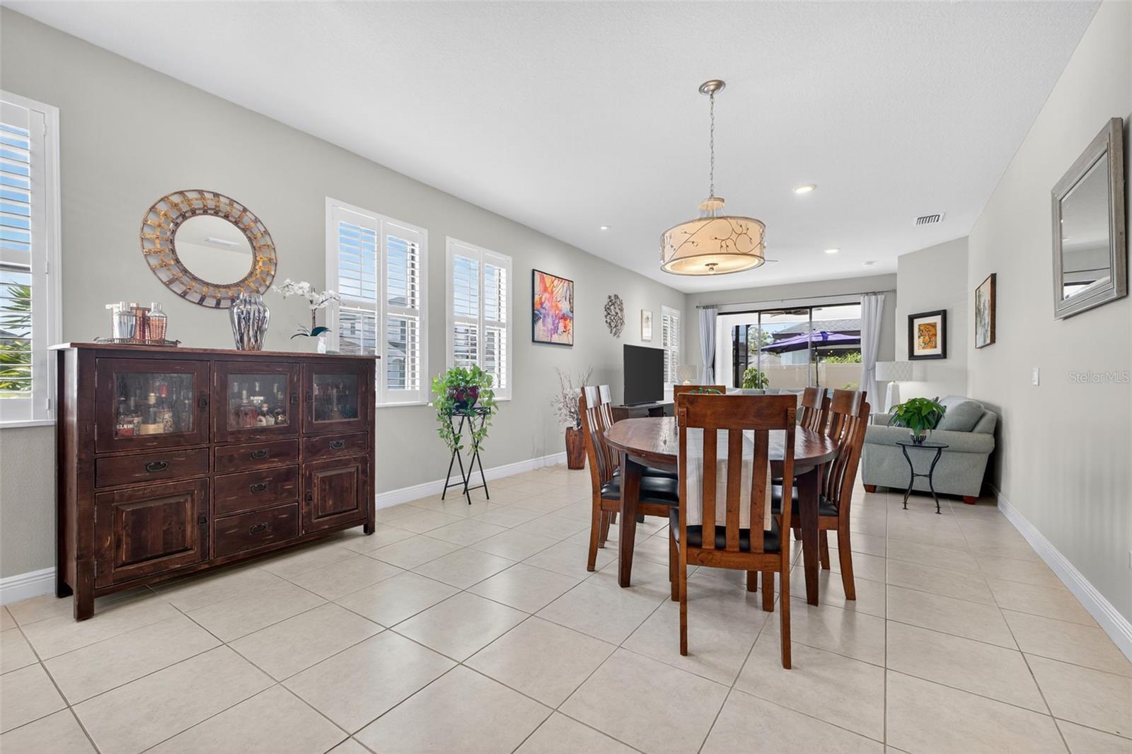 Formal dining area
