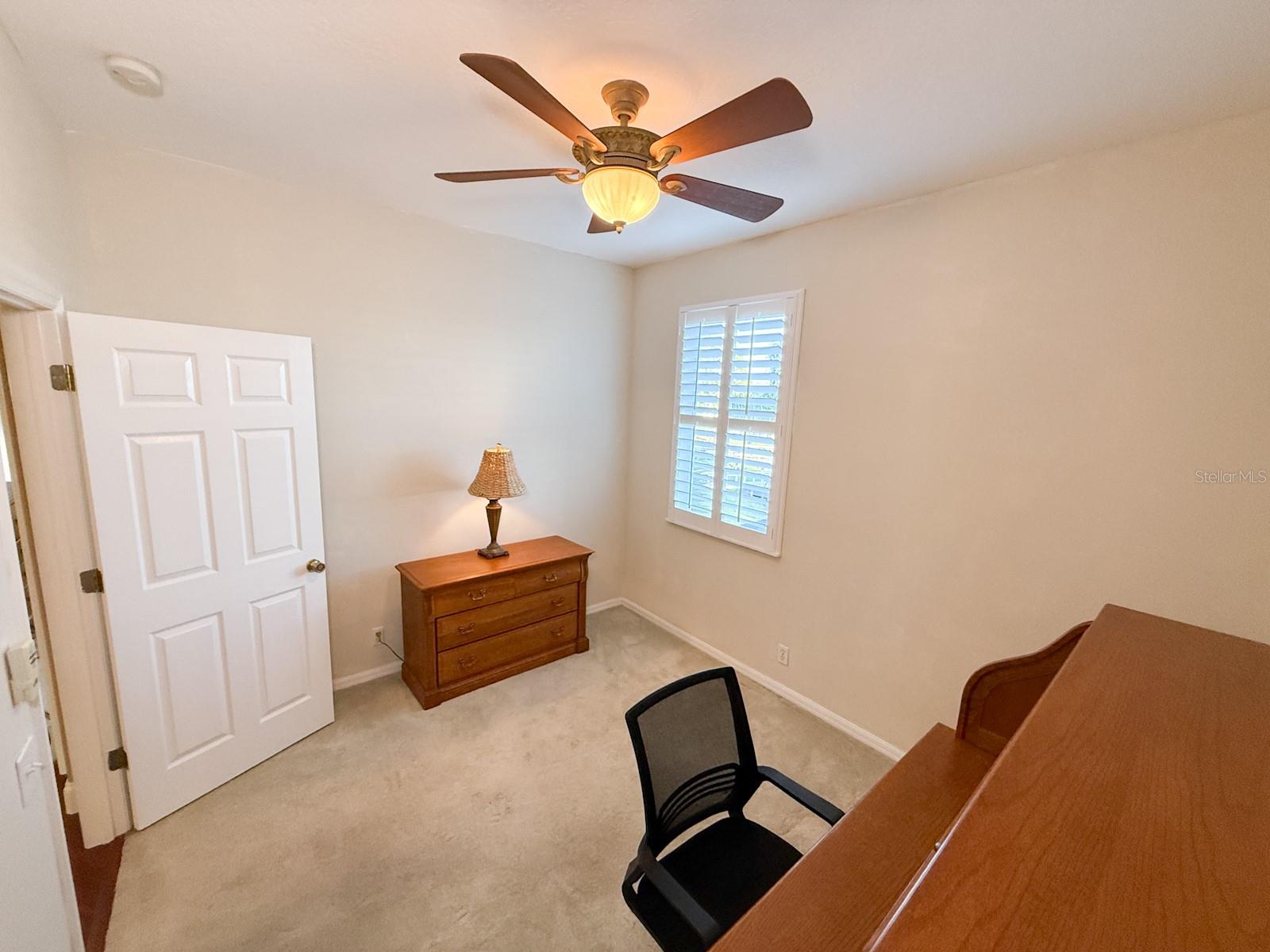 office on second level with water view