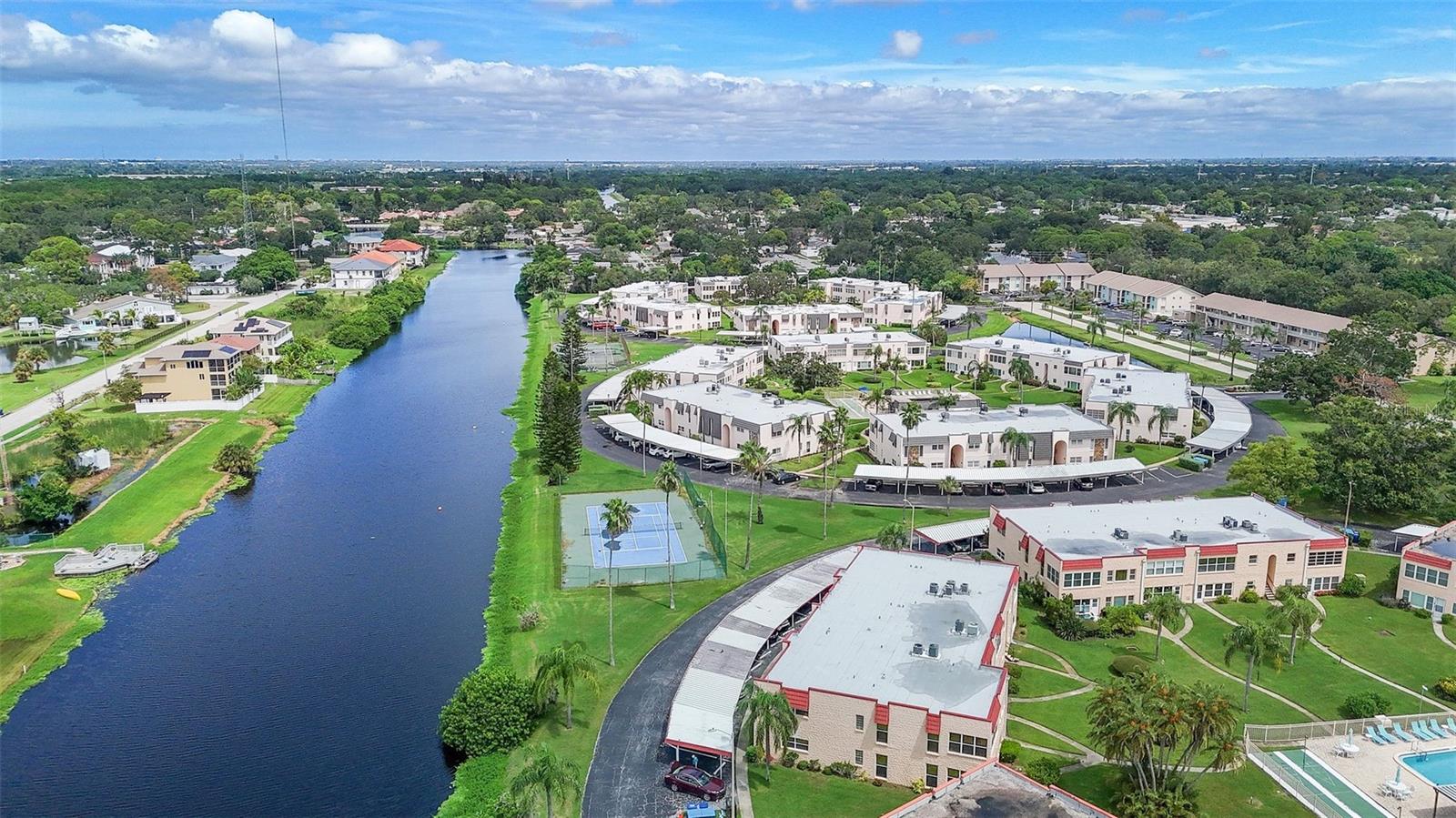 Elmwood Cir Bldg right on Seminole Bypass Canal, 2 up front parking