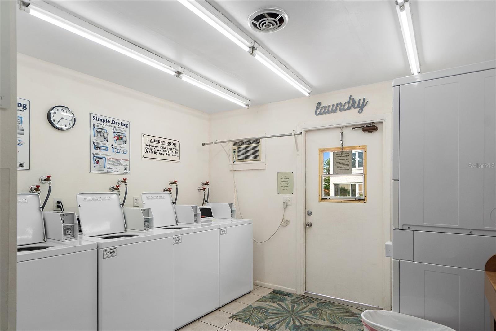 Shared Laundry in Clubhouse