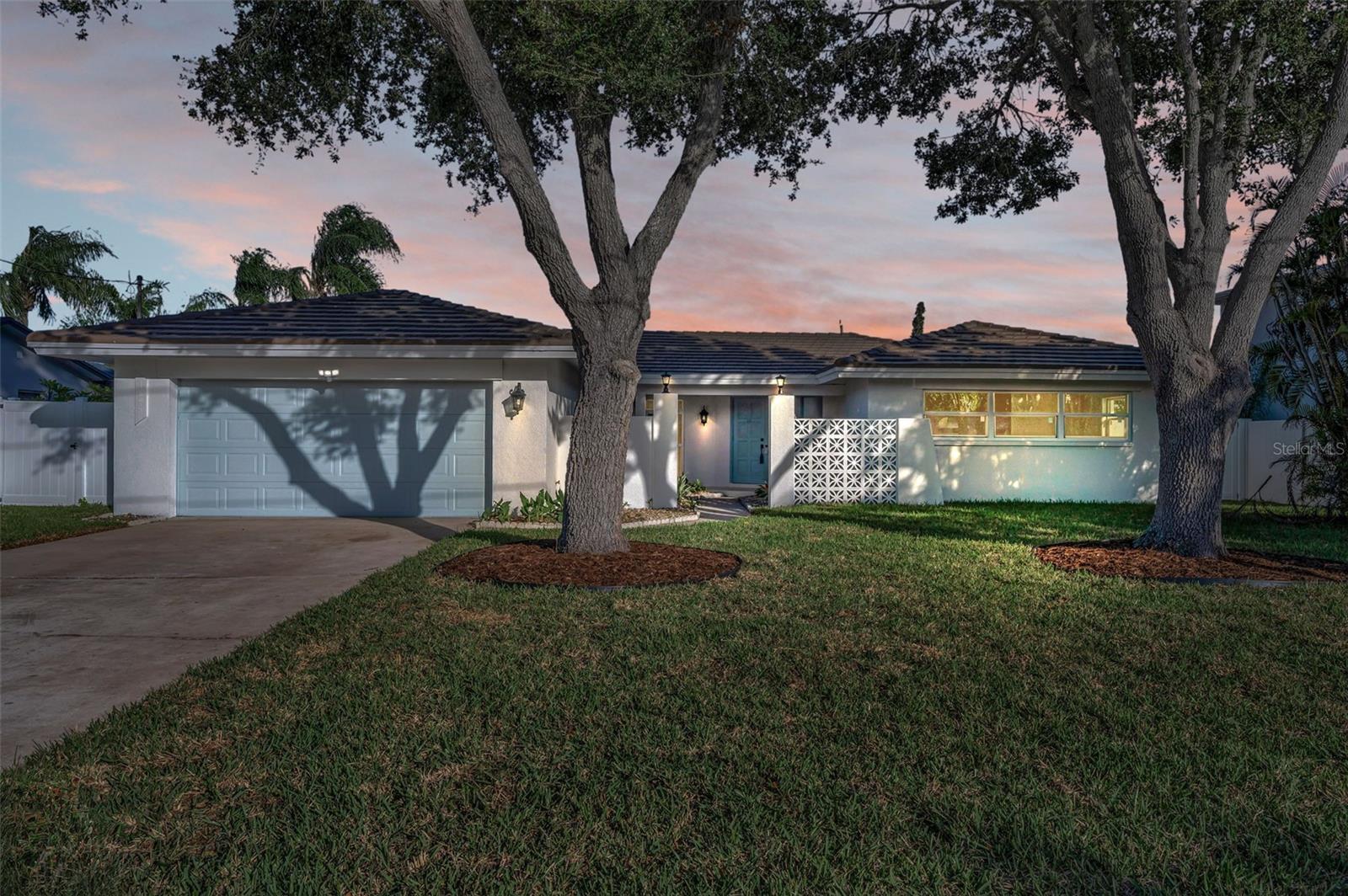 FRONT EXTERIOR SUNSET