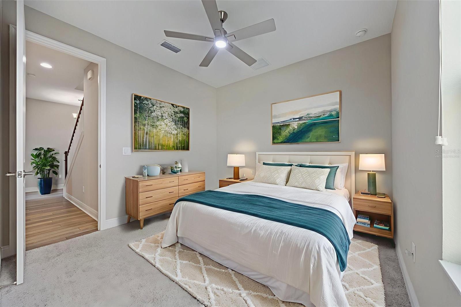 Guest Room (downstairs) Virtually Staged