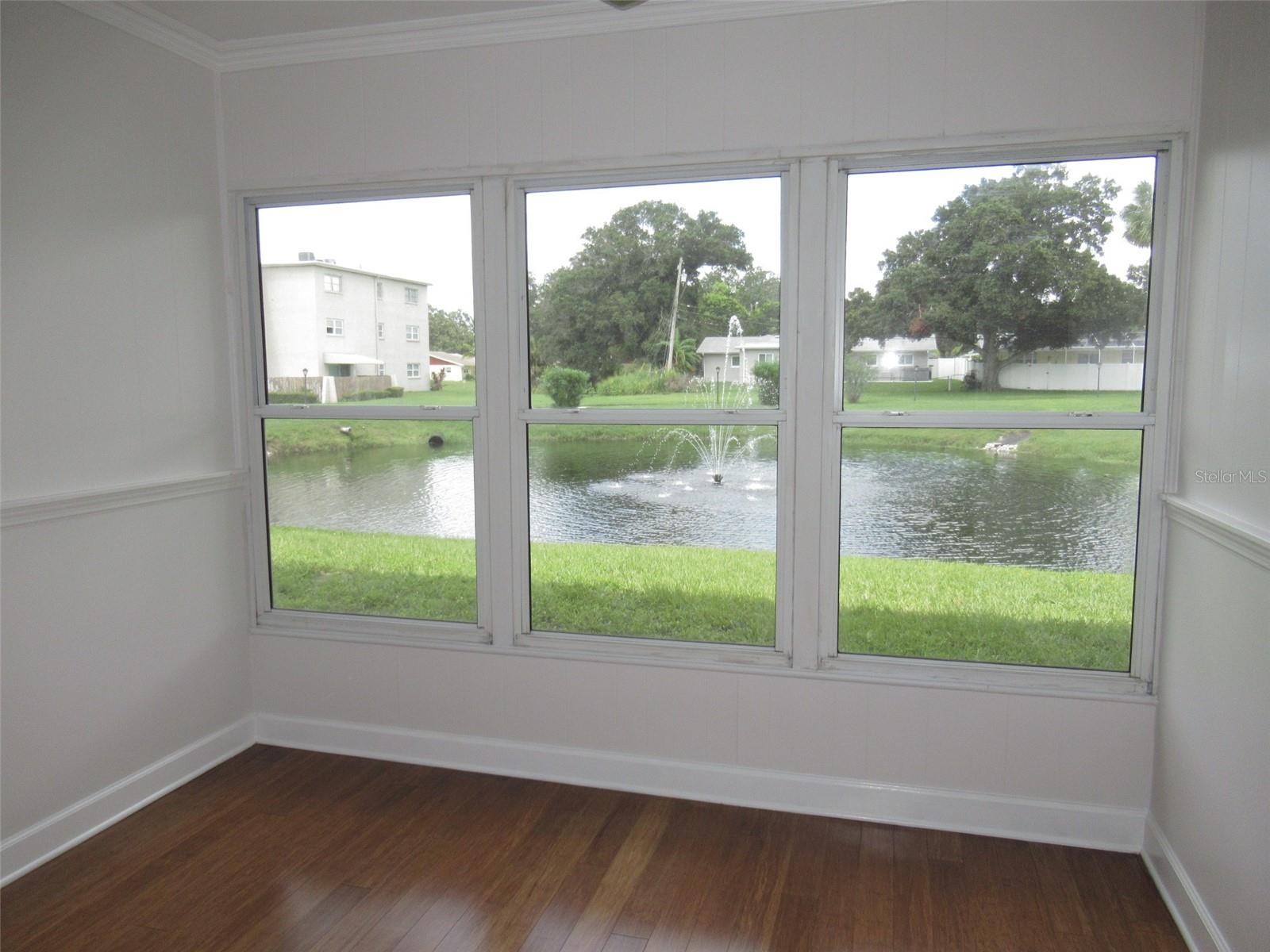Pond View from Den/Office