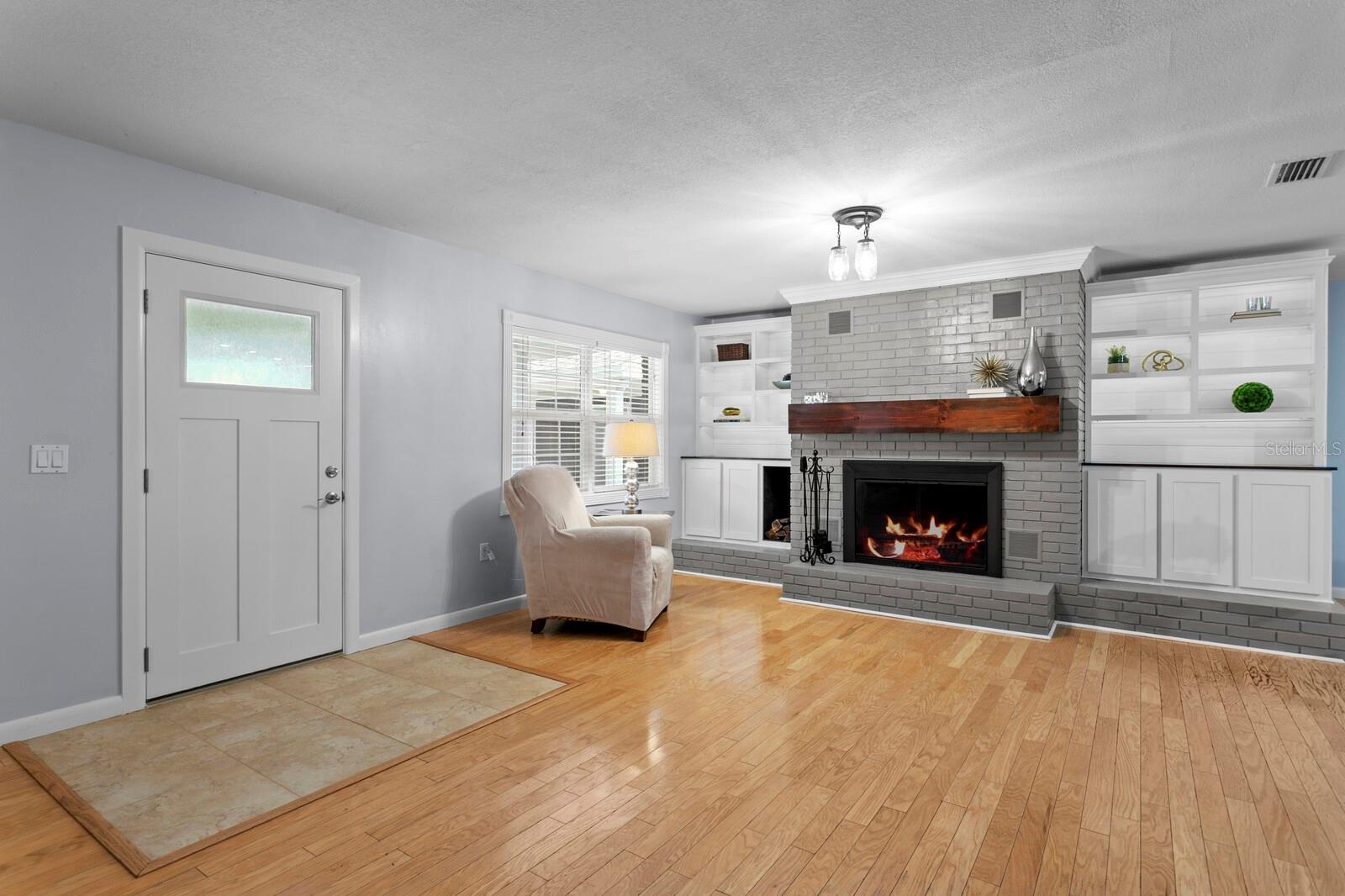 Enter into the formal living room