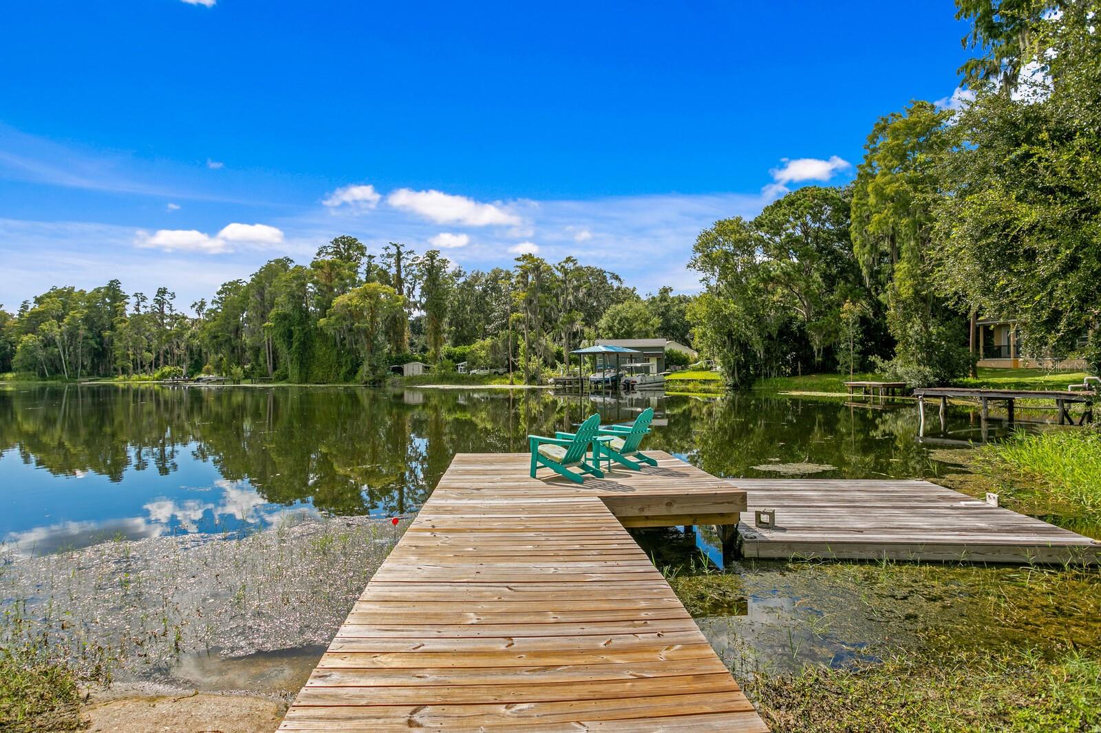 Newly updated private dock