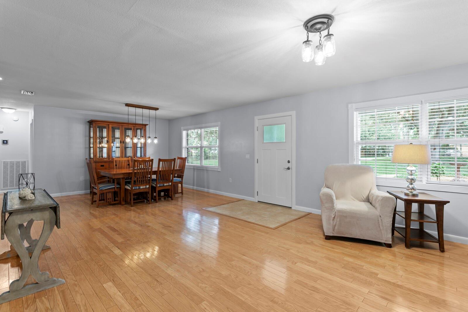 Open-concept floor plan