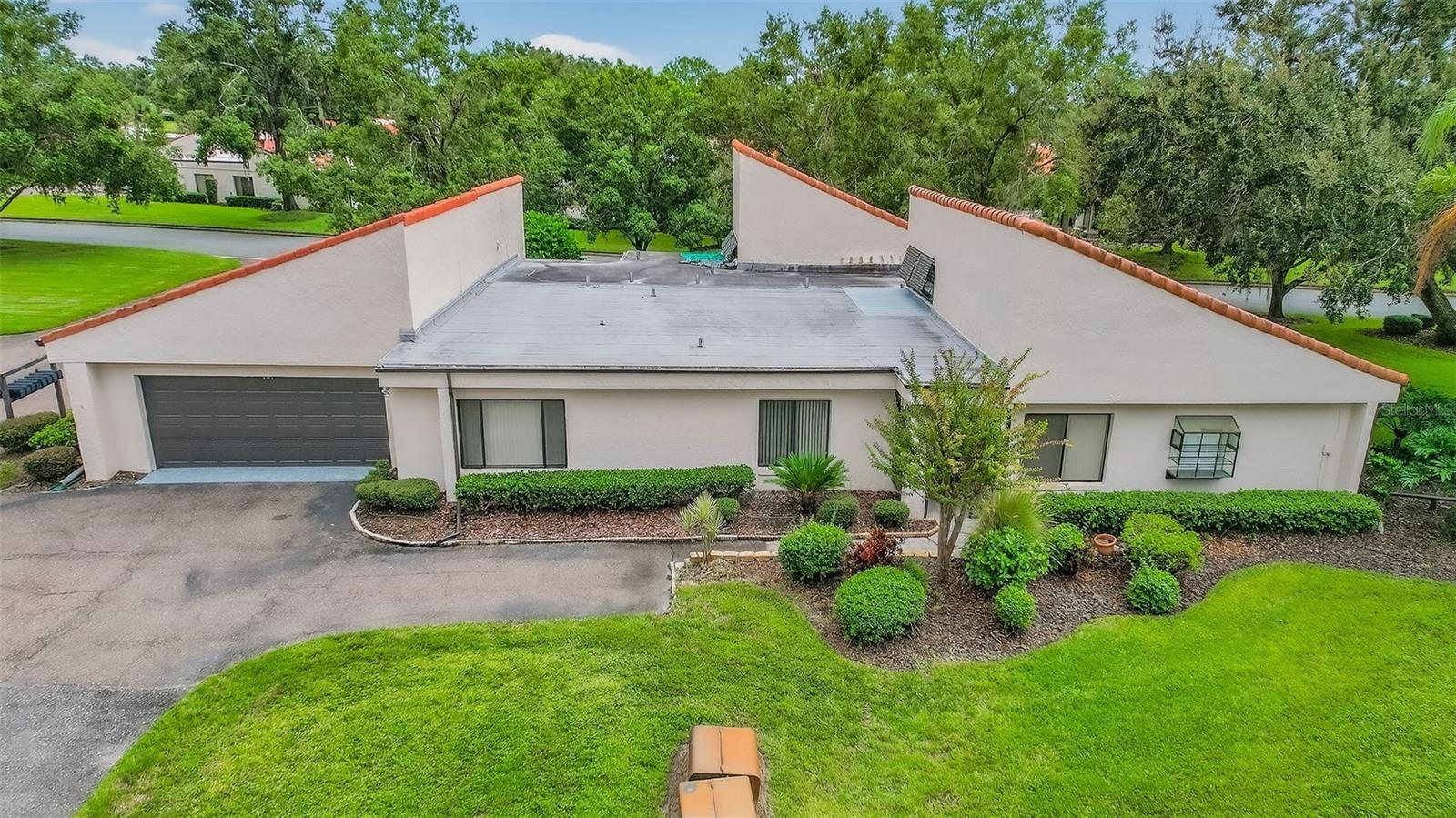 Aerial view of home