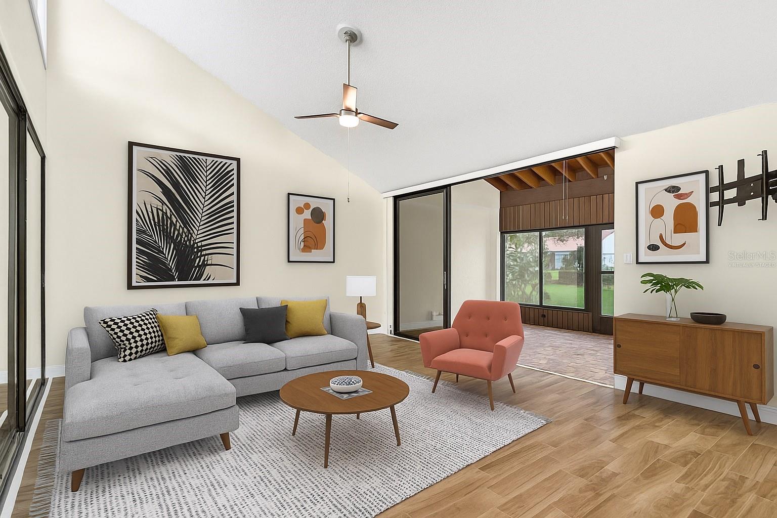 Living Room - Virtually Staged