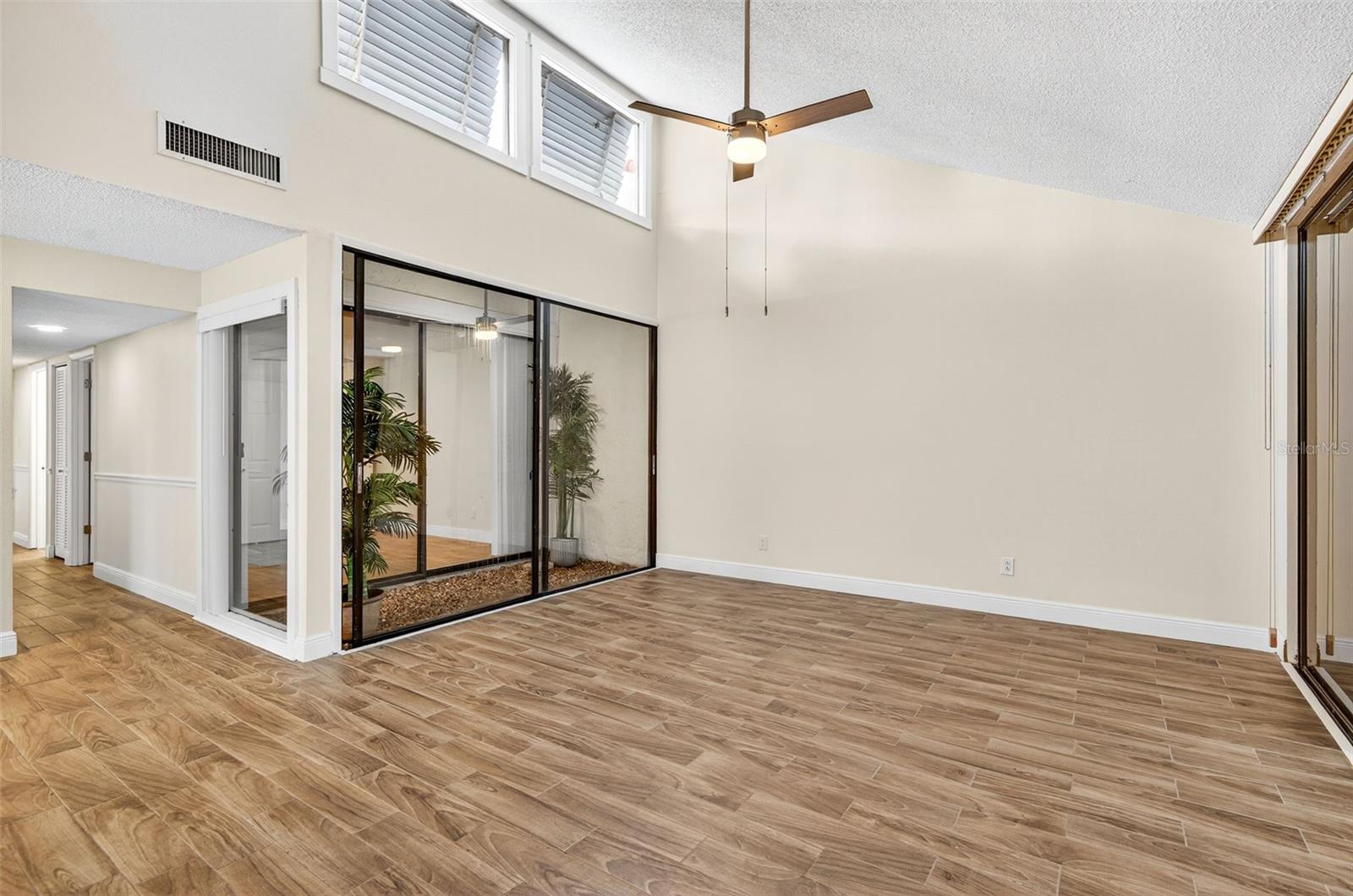 Living Room with Atrium