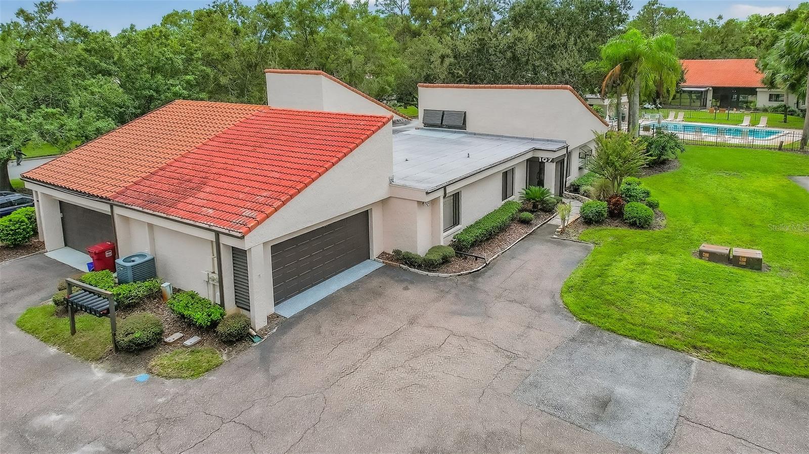 Aerial view of home