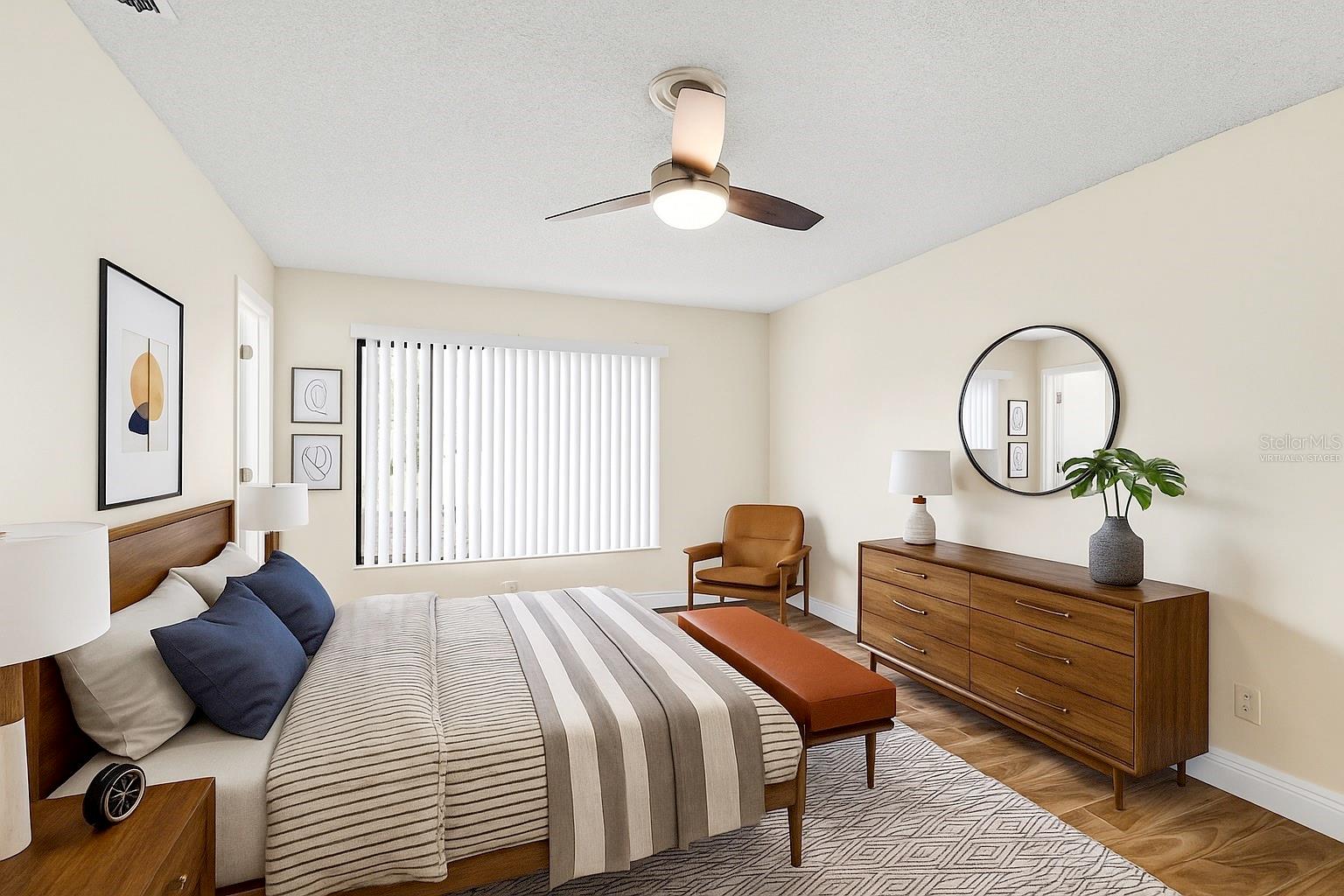 Primary Bedroom - Virtually Staged
