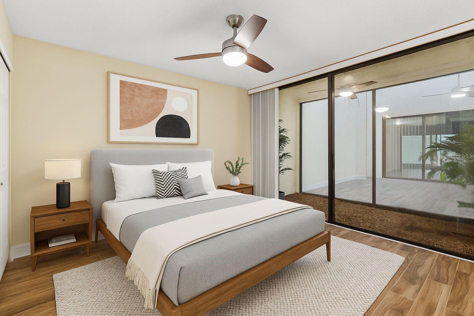 Bedroom 2 - Virtually Staged