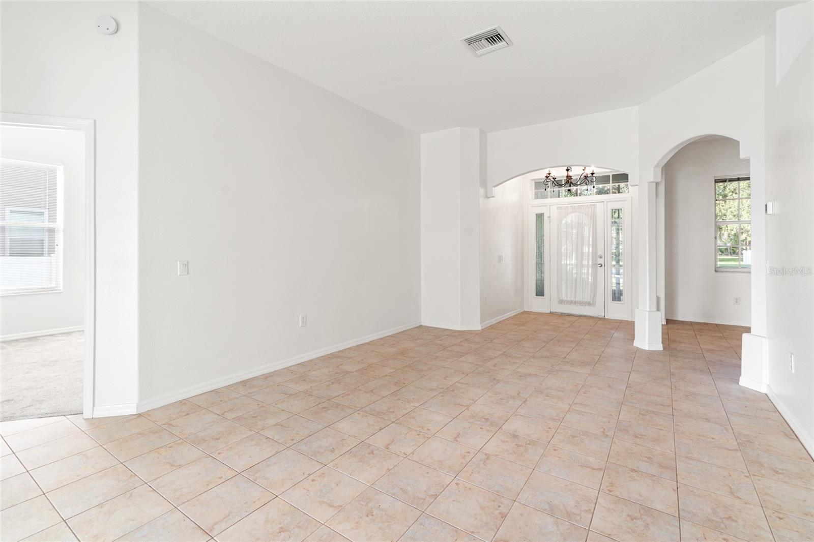 Living Room and Front Entrance