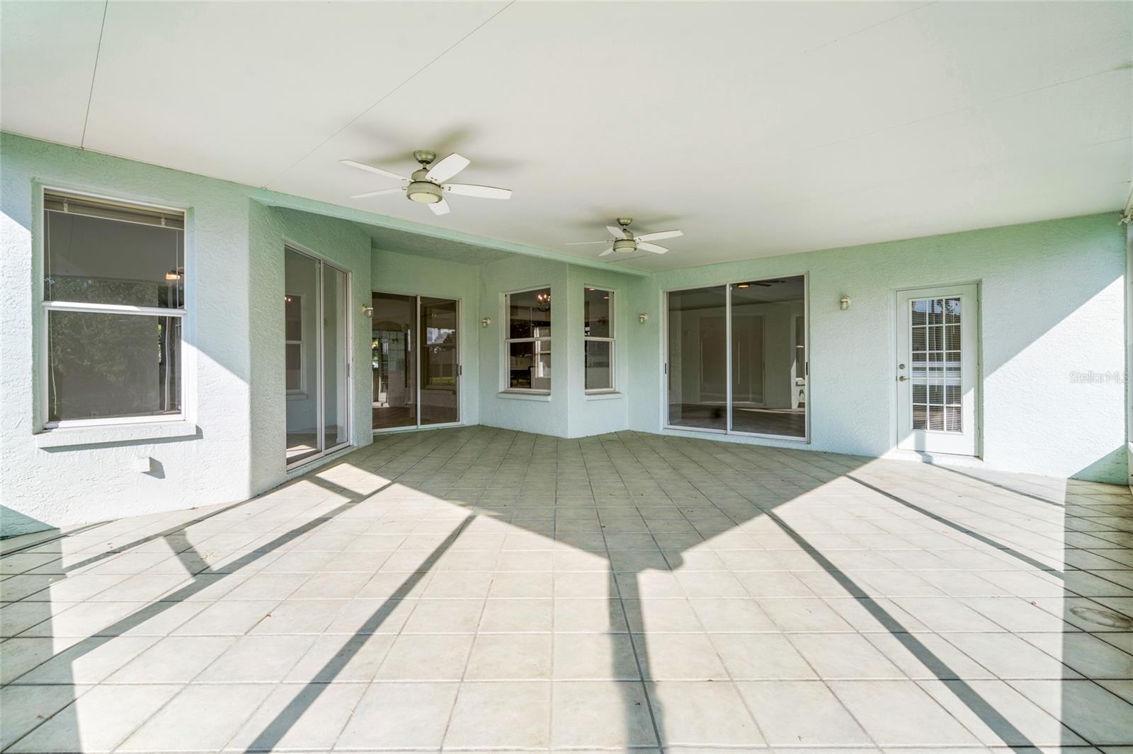 Full Lanai with 3 Sliding Door Access to the Home