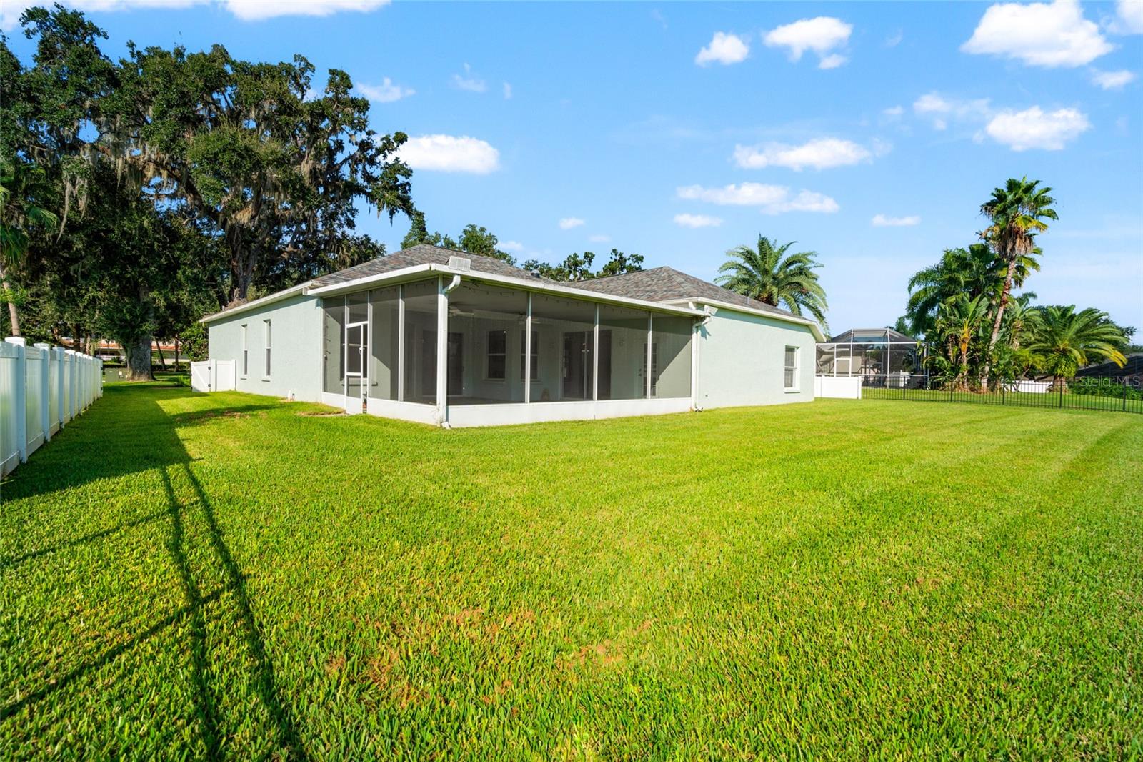 Yard and Rear of the Home