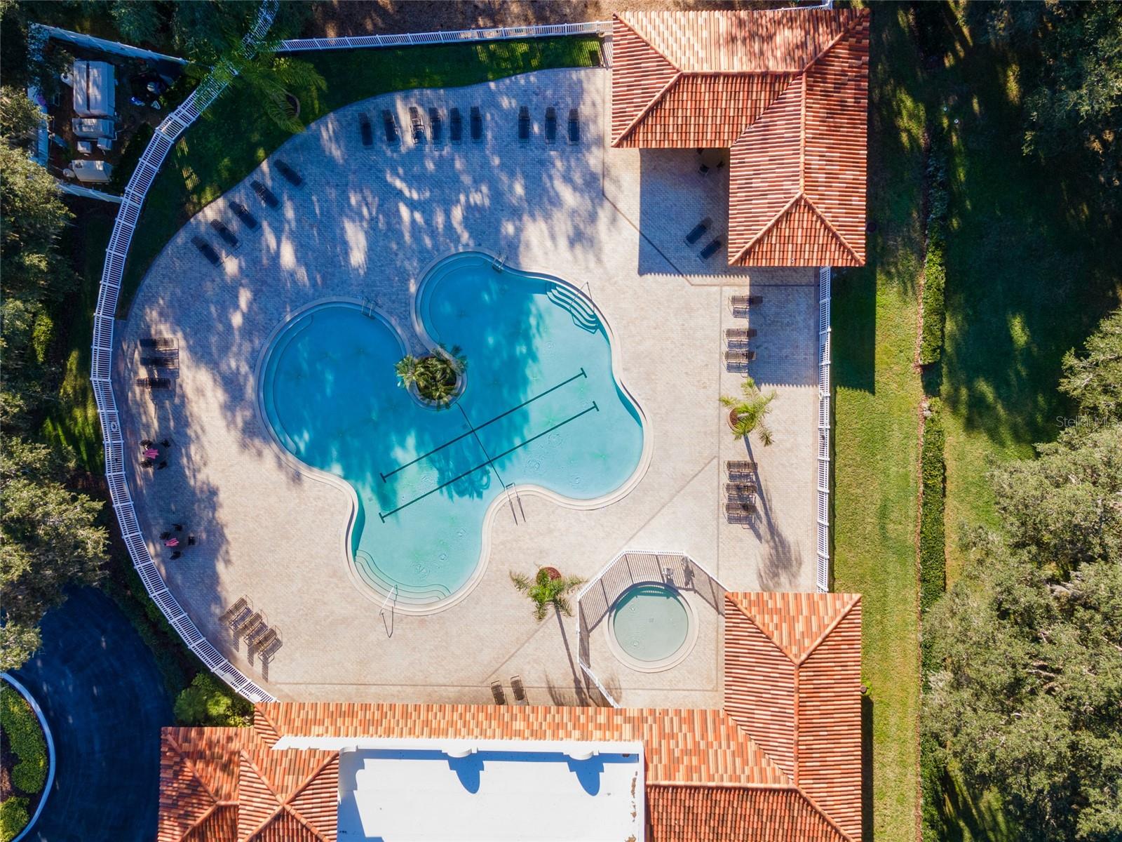 Overhead view of Community Pool