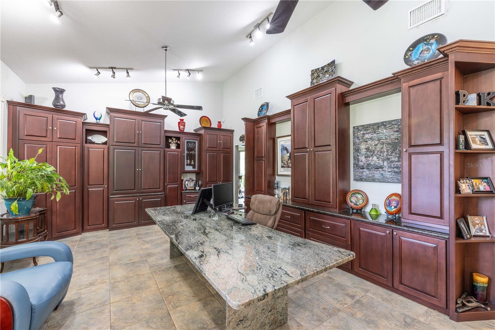 Office with built-ins