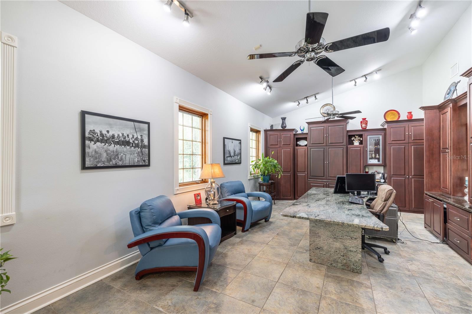 Office with built-ins