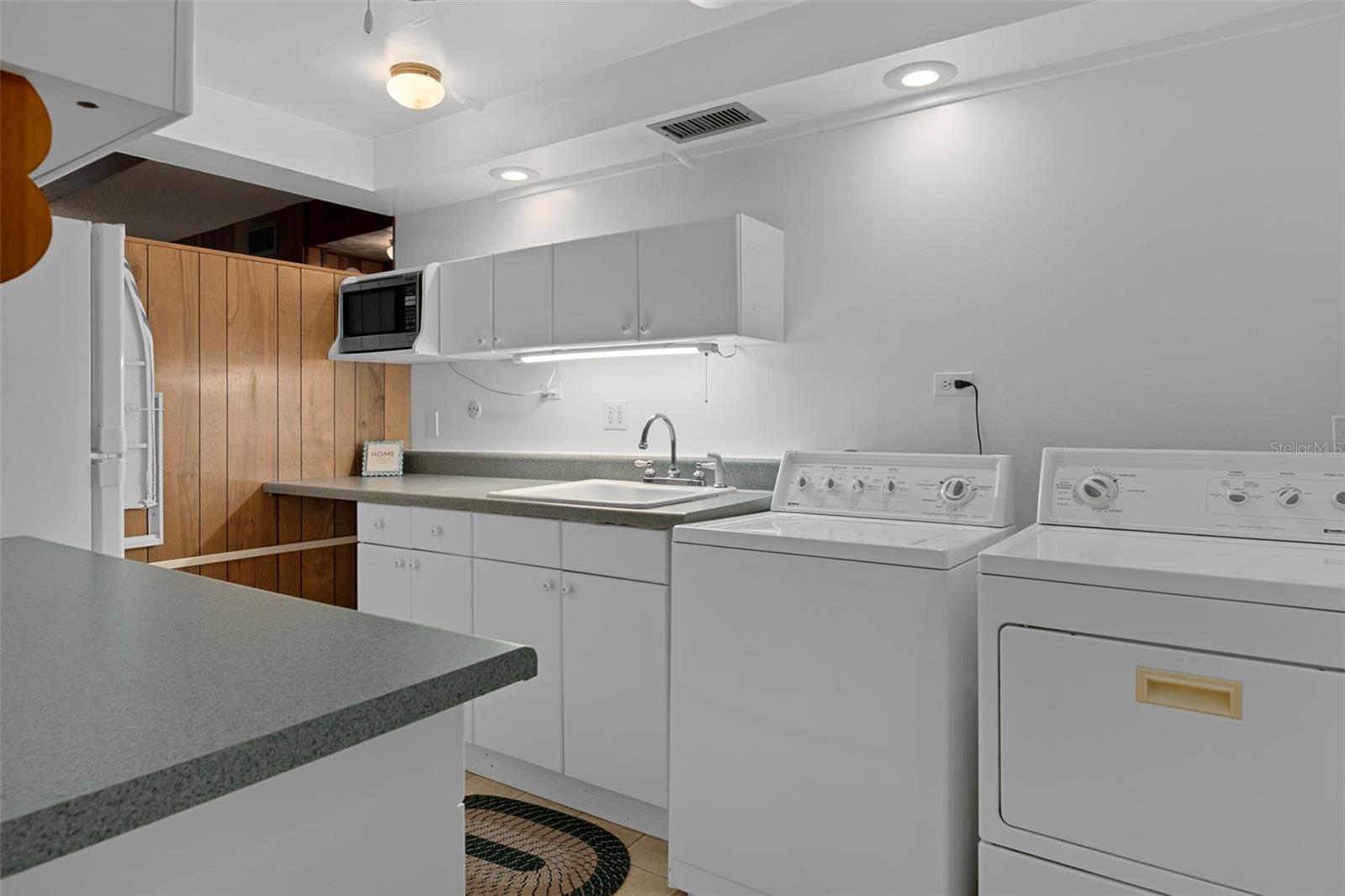 3/4 kitchen-no range with laundry