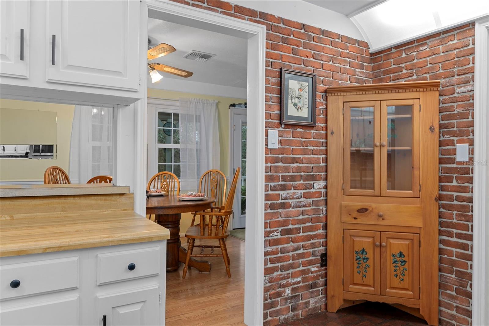 Corner of kitchen to dining room